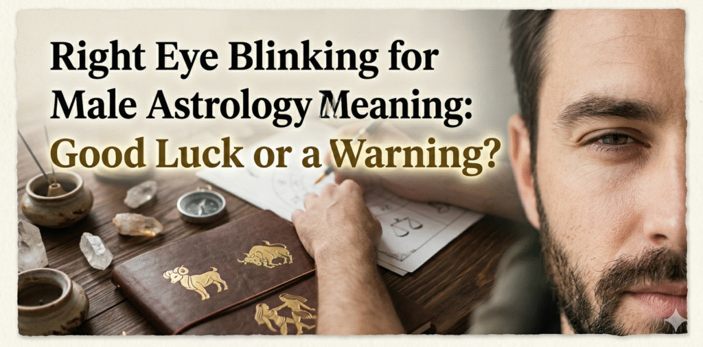 Right Eye Blinking for Male Astrology Meaning: Good Luck or a Warning? 1 Right Eye Blinking for Male